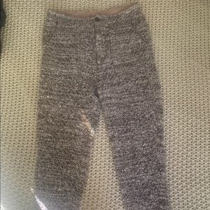 Free People Gray Ankle Cropped Pants